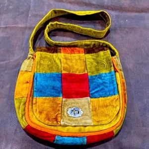 Vintage Patchwork Hobo Shoulder Bag